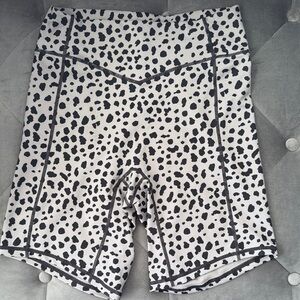 Leopard Print Women's Athletic Shorts